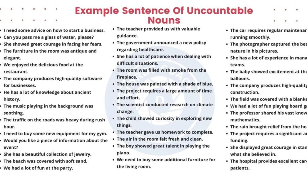 Uncountable Noun